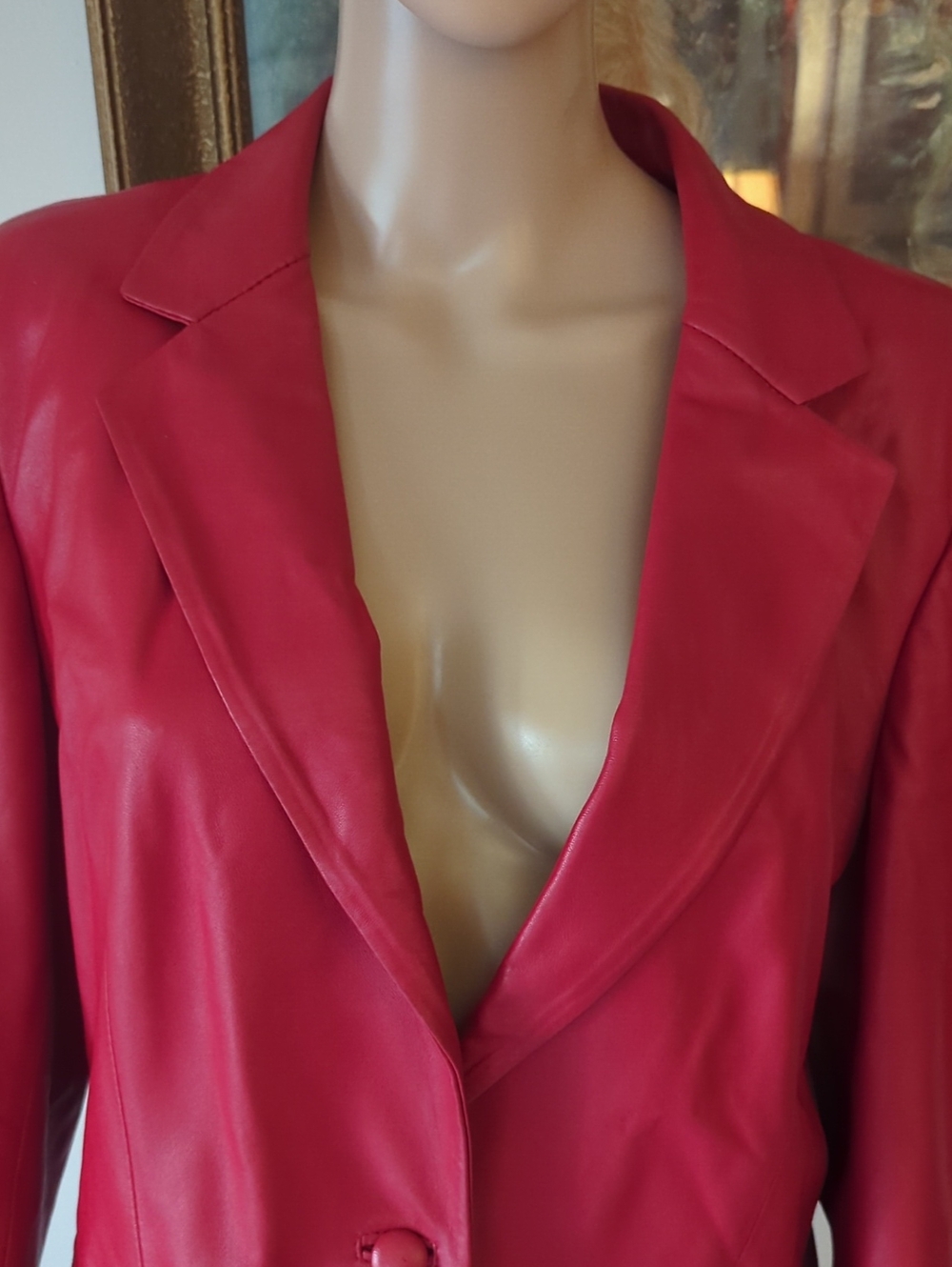 Beautiful Red Leather Jacket - Picture 2 of 8